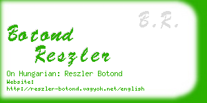 botond reszler business card